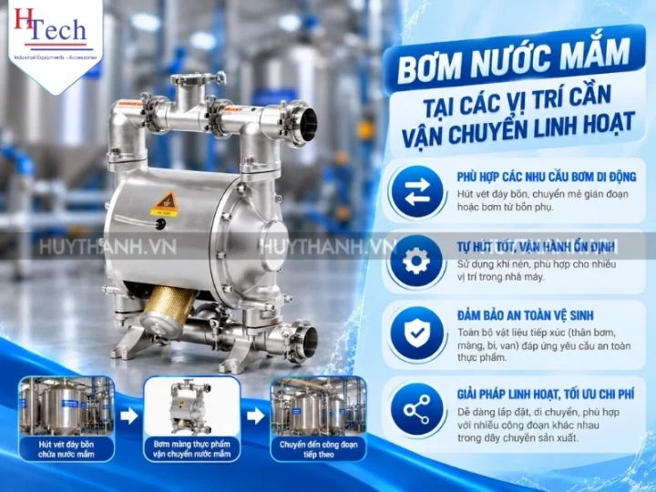 Ứng Dụng Bơm Nước Mắm Trong Dây Chuyền Sản Xuất Công Nghiệp 7 Bom Nuoc Mam Huy Thanh 7