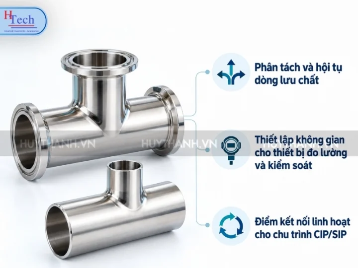 Hướng Dẫn Chọn Tê Vi Sinh Inox: 5 Tiêu Chuẩn Kỹ Thuật Định Hình Mạng Lưới Đường Ống 2 Te Vi Sinh Inox Huy Thanh 2